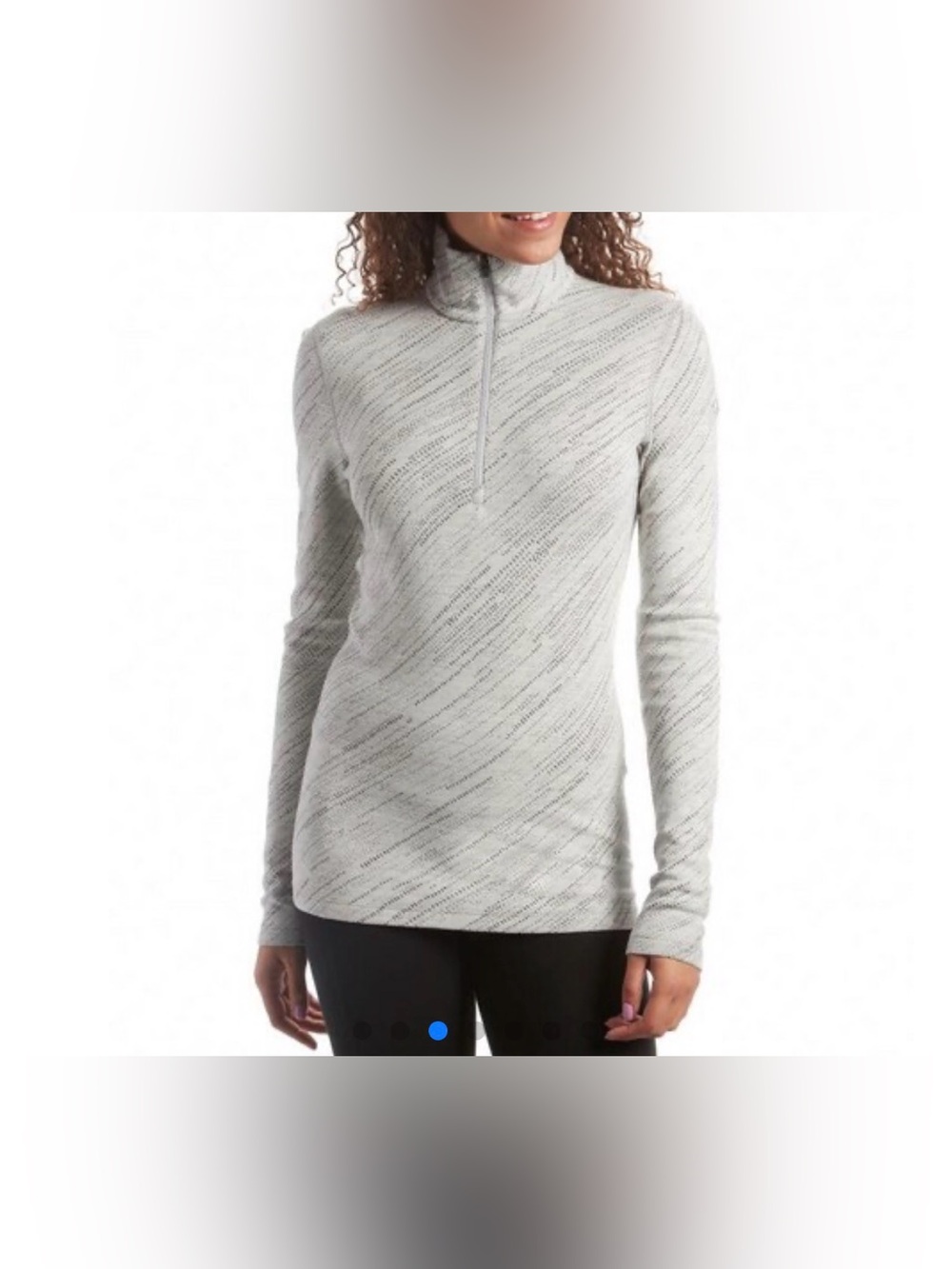 Icebreaker 260 Vertex LS Half Zip Snow Storm Top.